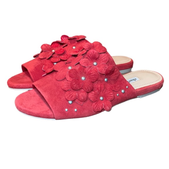 Charles David Red Suede Sicilian Women’s Slides Flats Size 7M - Picture 7 of 13
